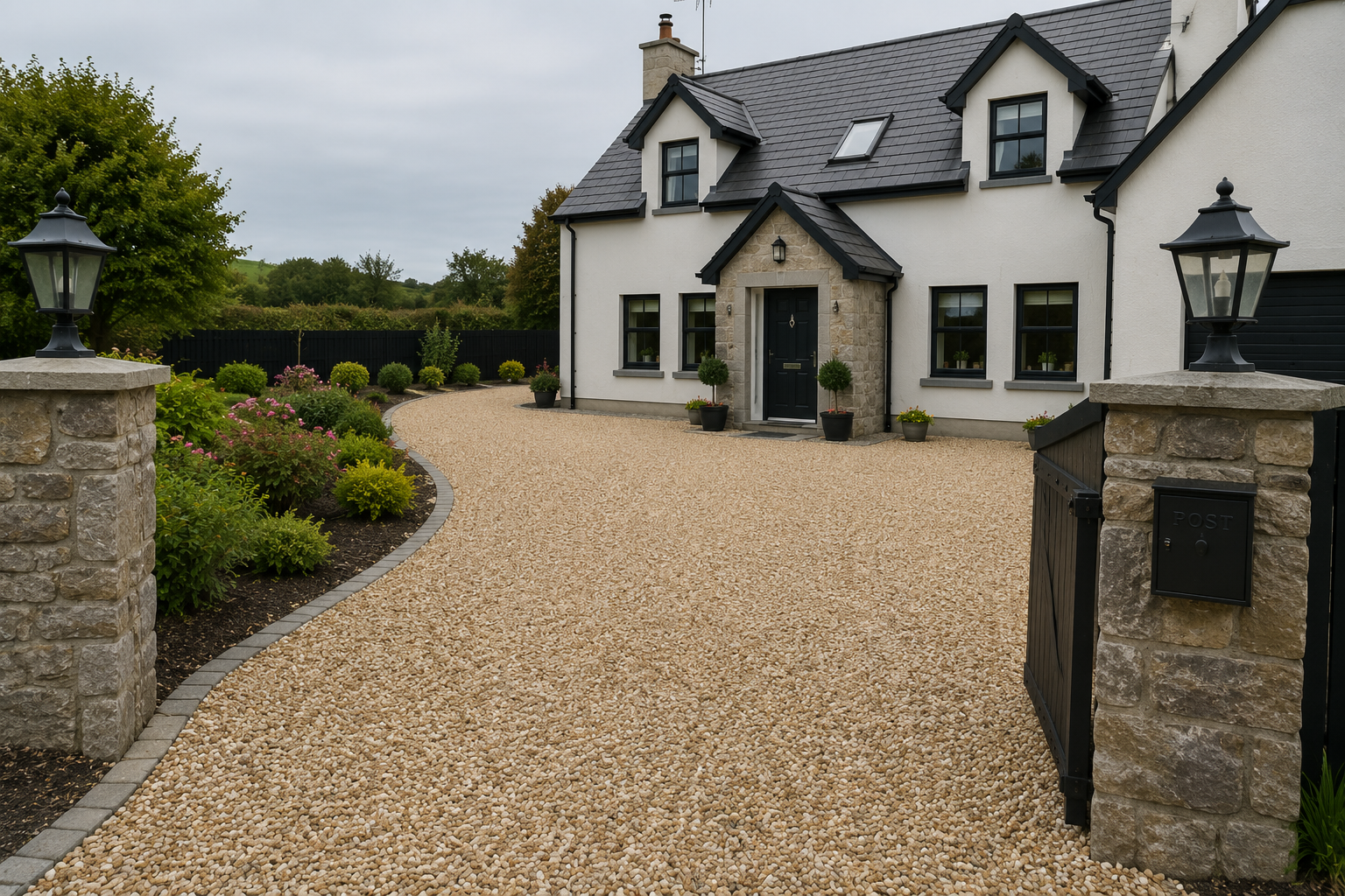 Gravel and decorative stone driveway in Thurles, Tipperary