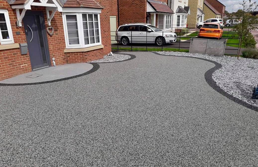 Resin bound driveway installation in Tipperary